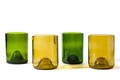 Wine Punts Glasses - Green & Olive